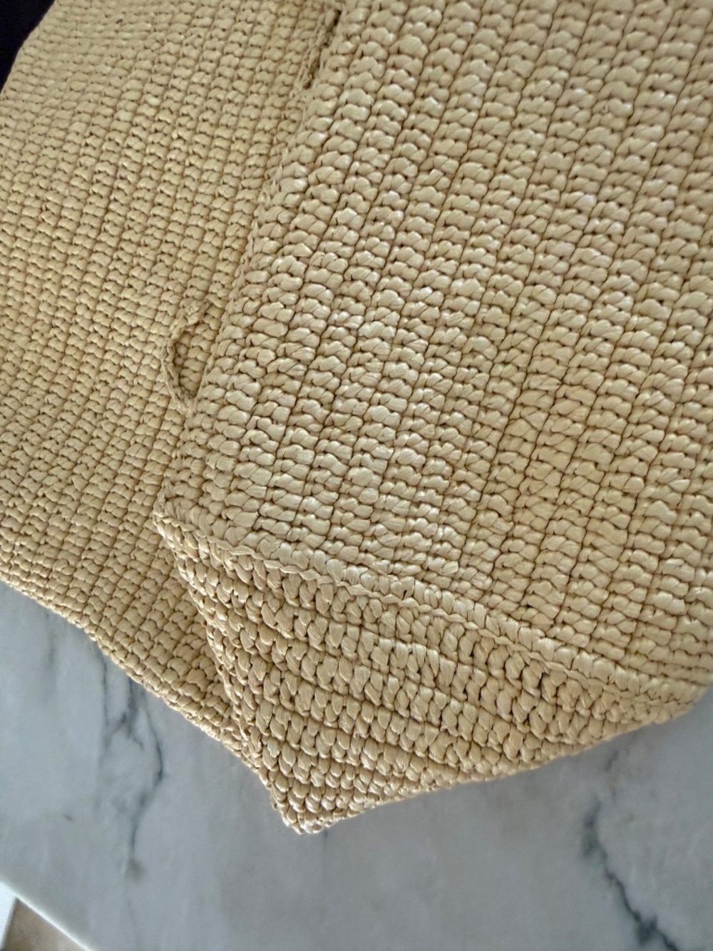 Saint Laurent YSL raffia tote logo bag largw - Picture 4 of 10
